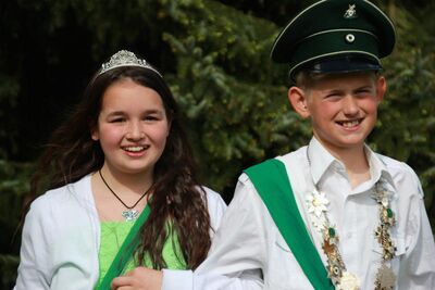 Kinderkönigspaar 2014/2015 Michael Peetz und Rebecca Kaspari