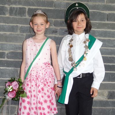 Kinderkönigspaar 2013/2014 Noah Wernert und Luisa Padberg