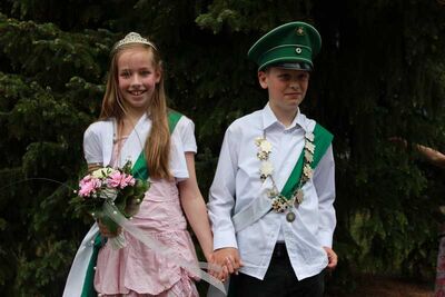 Kinderkönigspaar 2011/2012 Alexander Sengen und Lina Honekamp