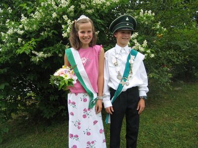Kinderkönigspaar 2005/2006 Marius Ittermann und Carolin Jungesblut