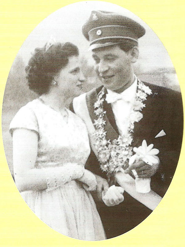 Königspaar 1955/1956 Paul Sauerwald und Maria Wiese
