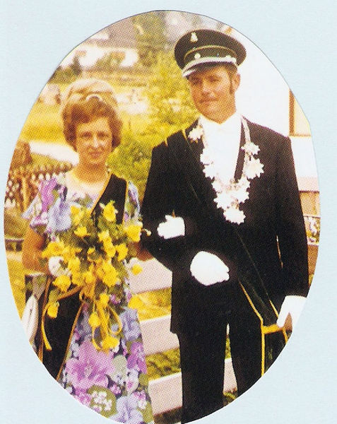 Königspaar 1976/1977 Helmut und Paula Kaspari